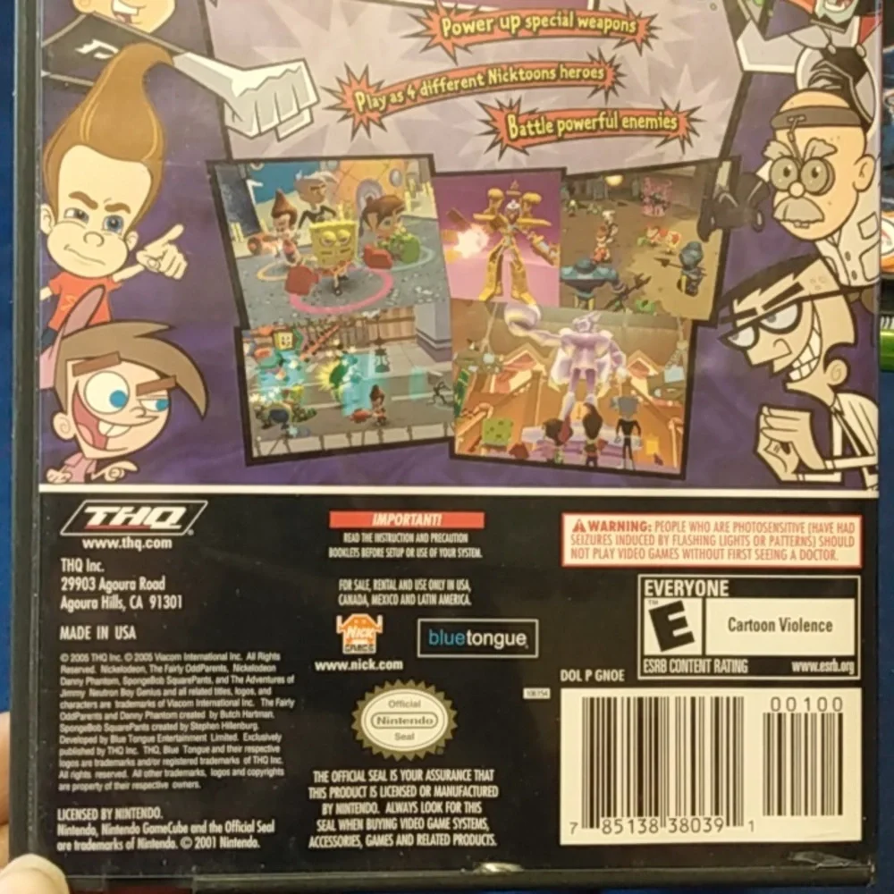 Nintendo‎ GameCube Nicktoons Unite Game